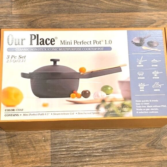 Our Place Mini Perfect Pot 1.0 Ceramic Non-Sick Iconic Multi-Purpose Cooktop Pot - Picture 5 of 5